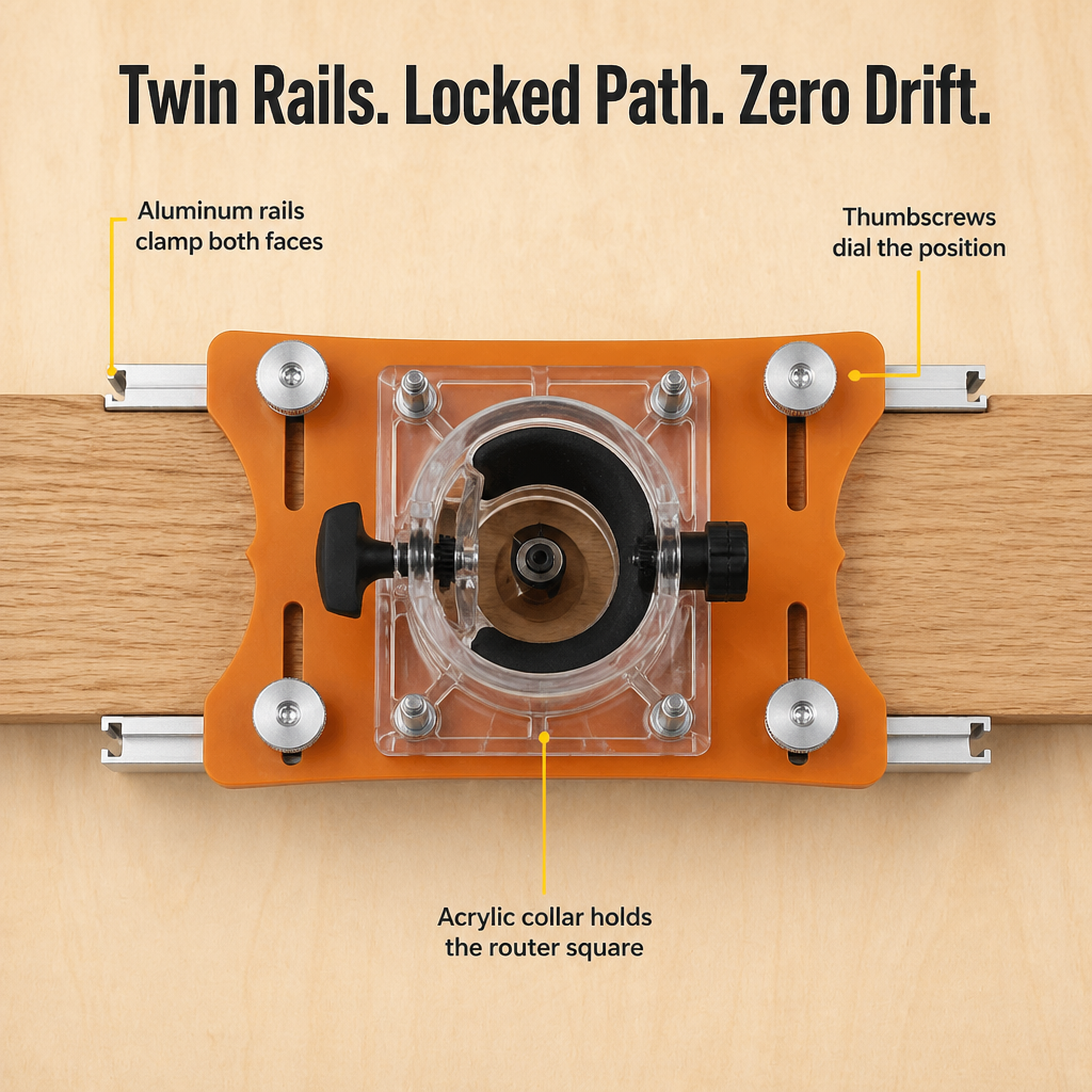 NovaCraft — Cut Dead-Straight Mortises & Slots Without a Wandering Router - Lamylie