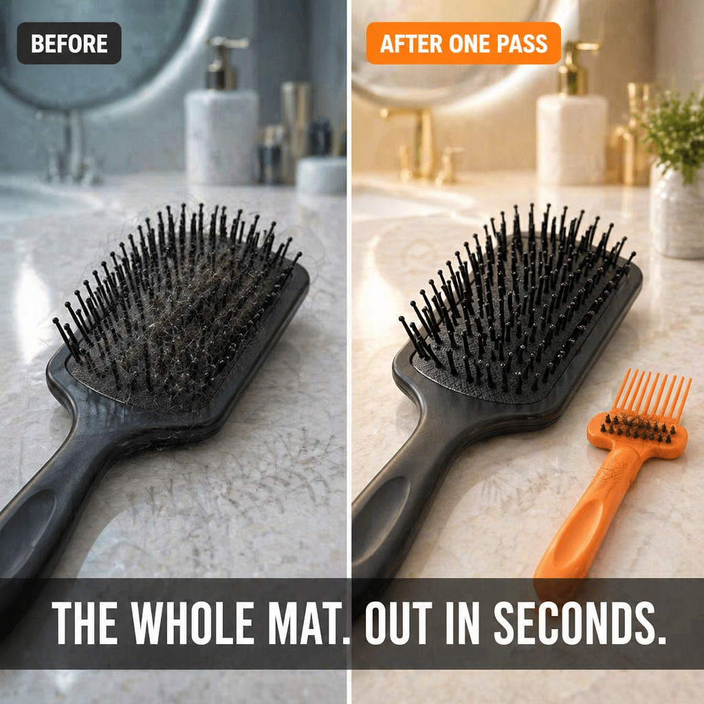 BrushVibe — Rake Out Tangled Hair And Scrub The Grime From Every Brush - Lamylie