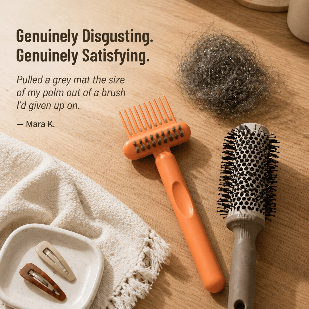 BrushVibe — Rake Out Tangled Hair And Scrub The Grime From Every Brush - Lamylie