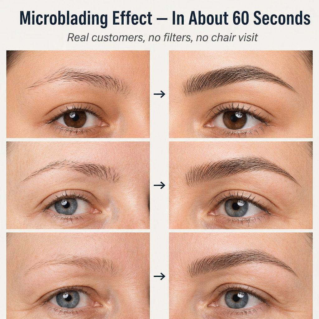 LumiFleur — Nakreslete přirozeně vypadající obočí bez návštěvy salonu na microblading - Lamylie