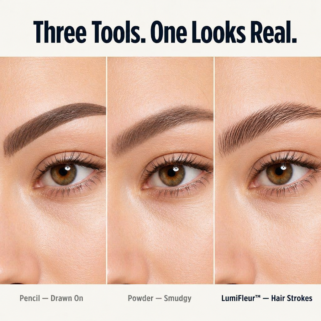 LumiFleur — Nakreslete přirozeně vypadající obočí bez návštěvy salonu na microblading - Lamylie