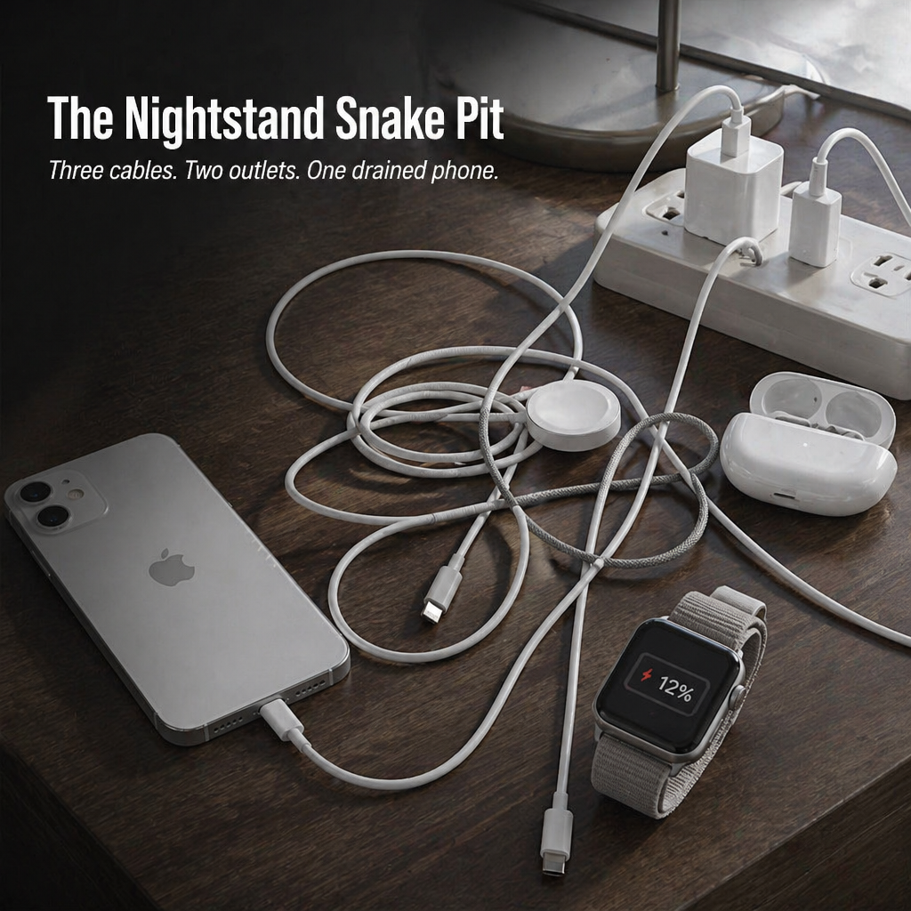 ChargeFlow — iPhone, Watch und Headsets an einem faltbaren Qi2-Ständer befestigen - Lamylie