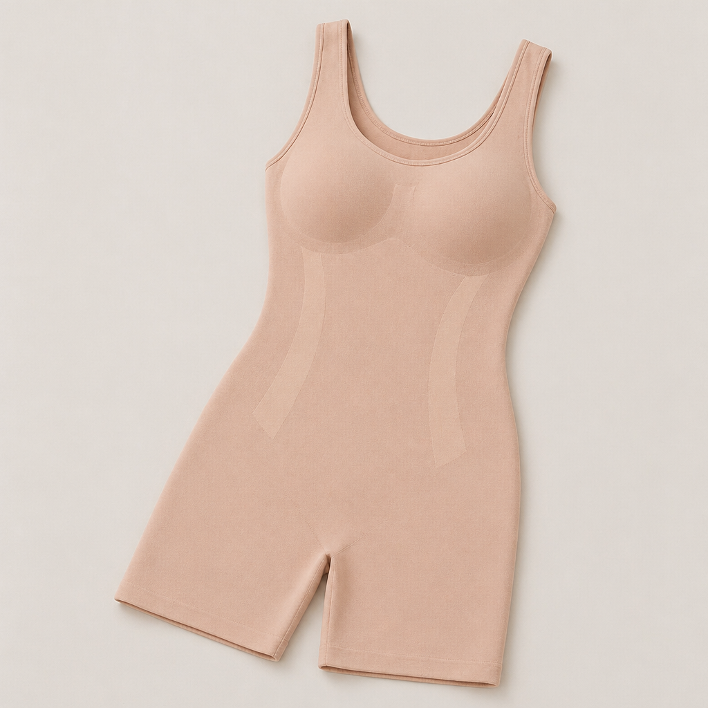 LunaContour – Seamless Full-Body Shaping Bodysuit with Mid-Thigh Smoothing - Lamylie