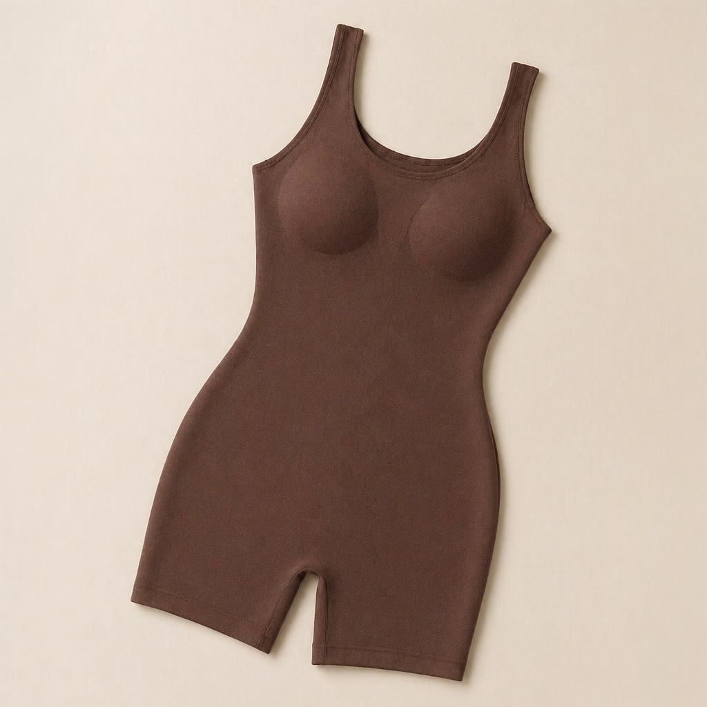LunaContour – Seamless Full-Body Shaping Bodysuit with Mid-Thigh Smoothing - Lamylie