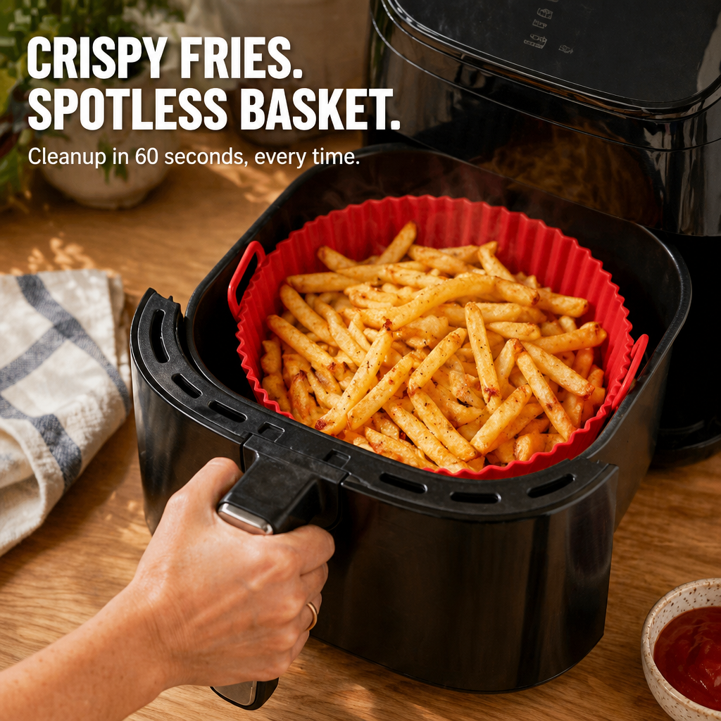 CrispaMat — Catch the Grease and Skip the Air Fryer Scrub Forever - Lamylie