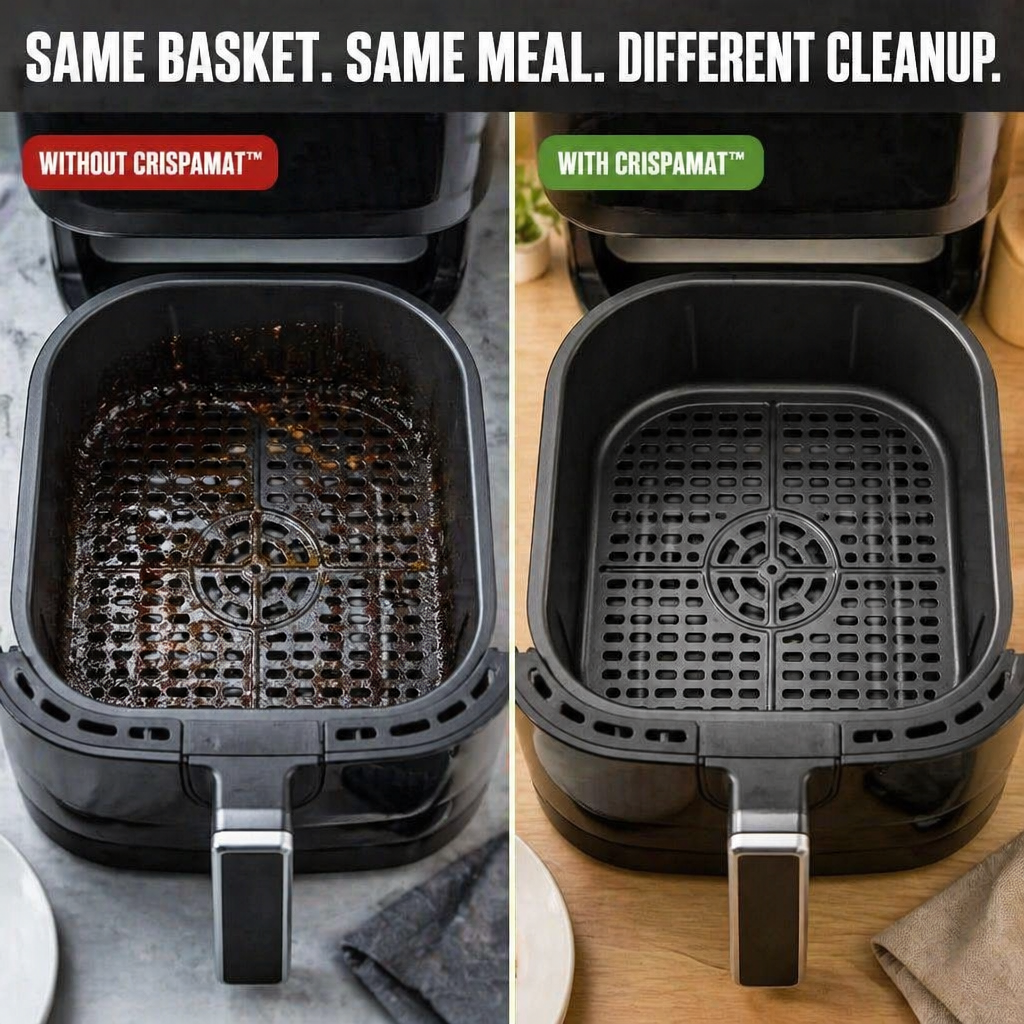 CrispaMat — Catch the Grease and Skip the Air Fryer Scrub Forever - Lamylie