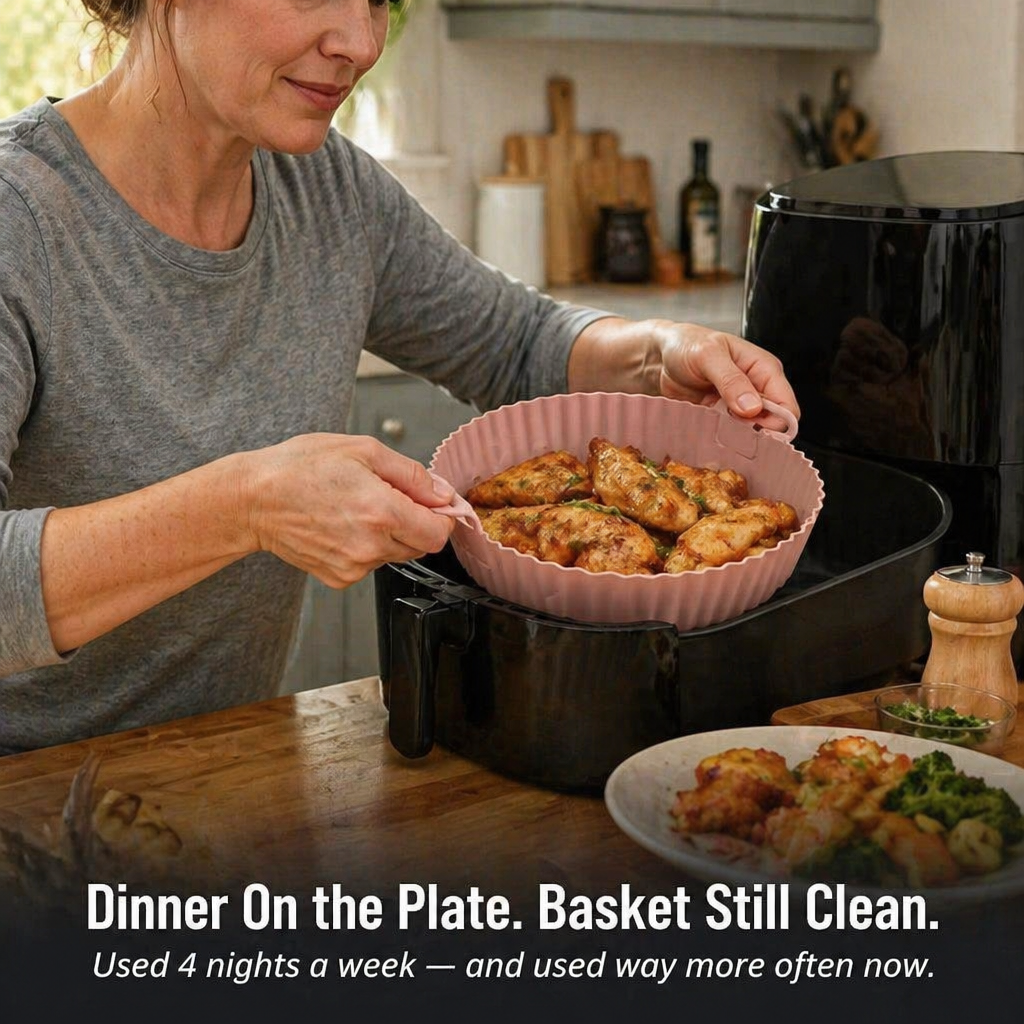 CrispaMat — Catch the Grease and Skip the Air Fryer Scrub Forever - Lamylie