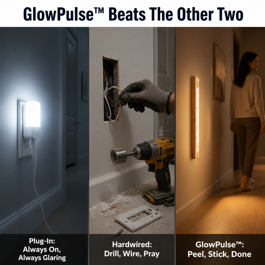 GlowPulse — Osvětlete chodbu, skříň i schody bez stisknutí vypínače - Lamylie