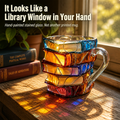 LitMuse — Pour Your Morning Coffee Into a Stained-Glass Stack of Books - Lamylie