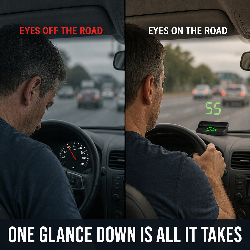 DriveSure GPS HUD — اعرض سرعتك الفعلية بدقة HD على زجاجك الأمامي - Lamylie