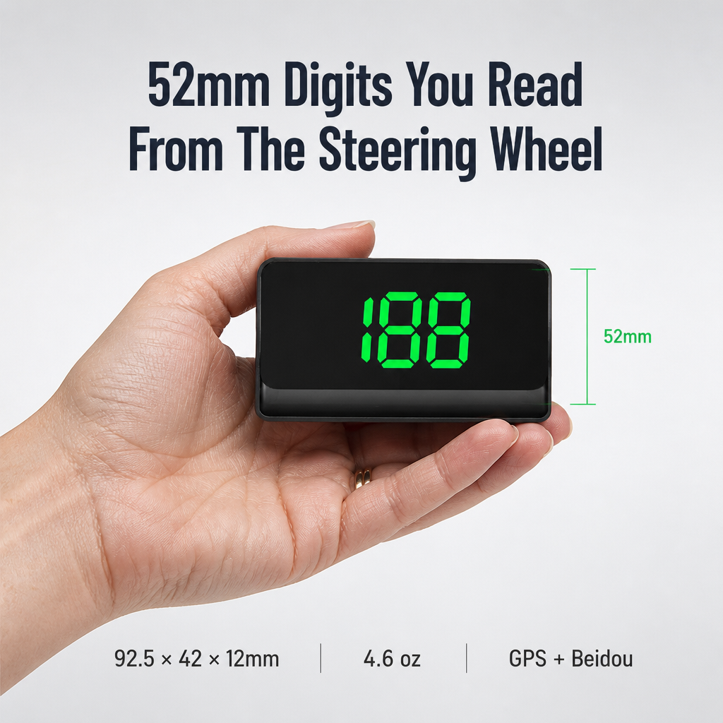 DriveSure GPS HUD — اعرض سرعتك الفعلية بدقة HD على زجاجك الأمامي - Lamylie