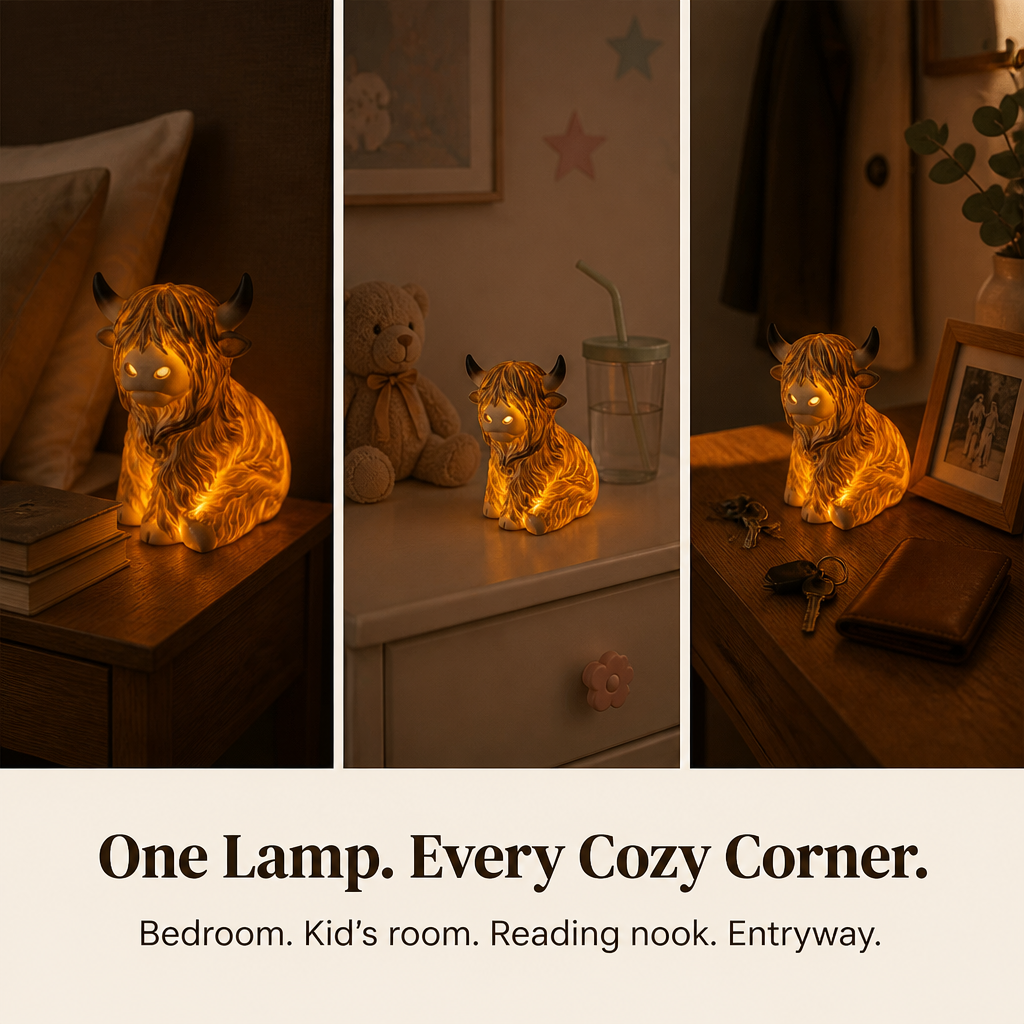 Bronwyne Glow — Light Up Cozy Corners with Hand-Sculpted Highland Charm - Lamylie