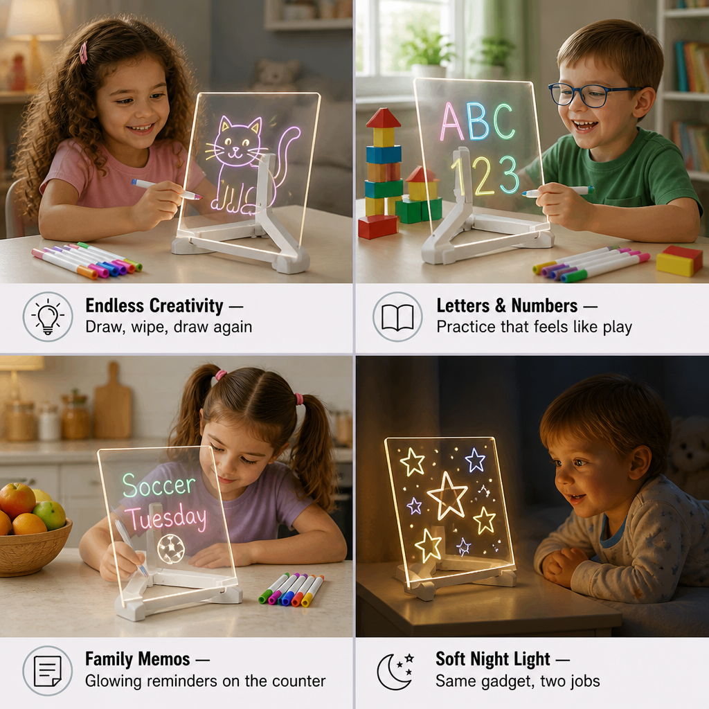 BrillioCanvas — Trade Paper Mess for Hours of Glowing, Screen-Free Play - Lamylie