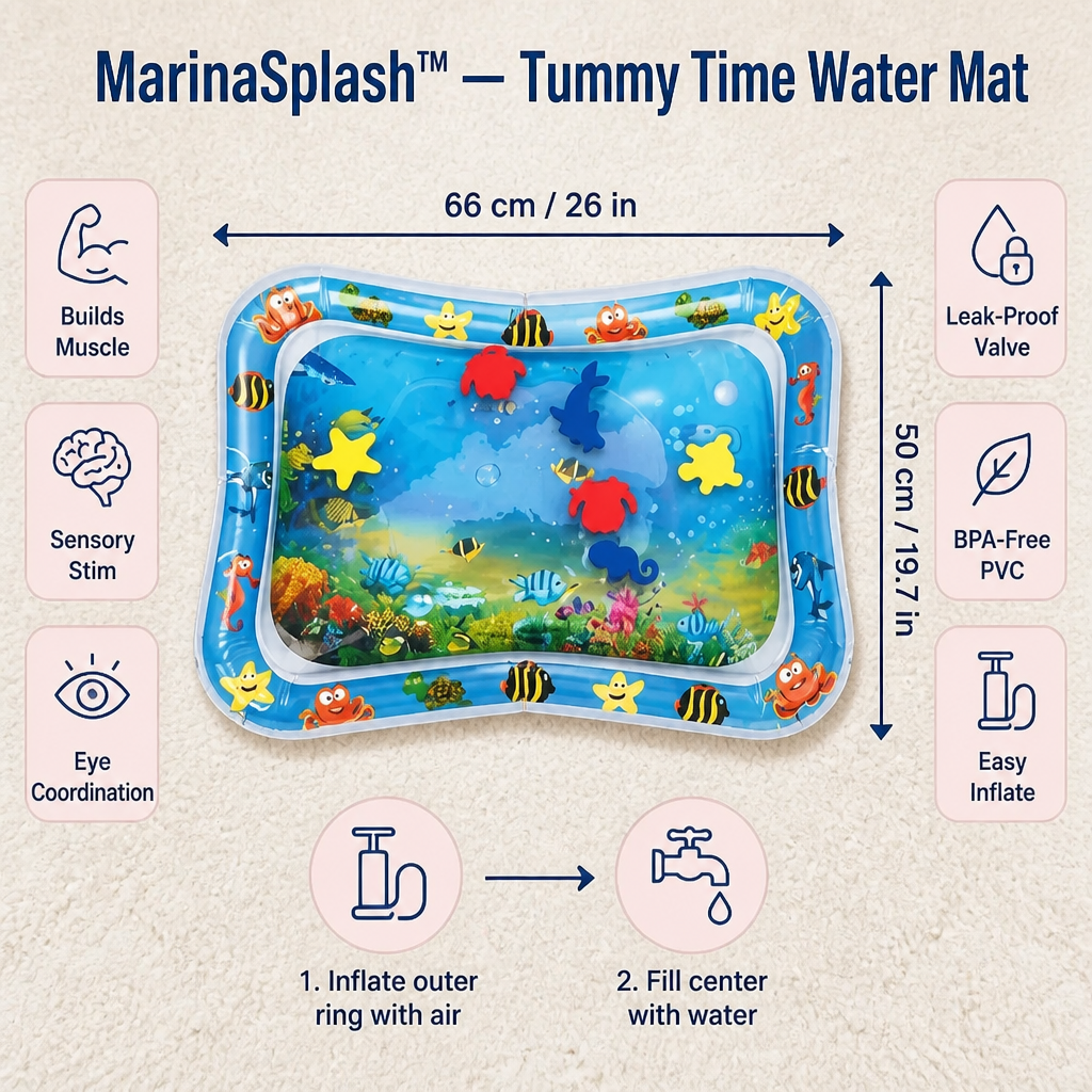 MarinaSplash — Turn Tummy Time Tears Into 10 Minutes of Belly Laughs - Lamylie