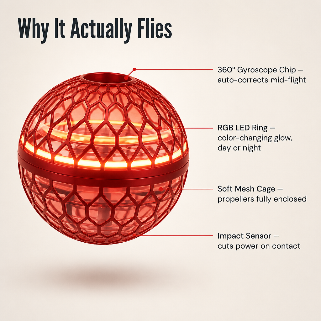 AeroLuxe Orb — Toss It, Hover It, Boomerang It Back to Your Hand - Lamylie