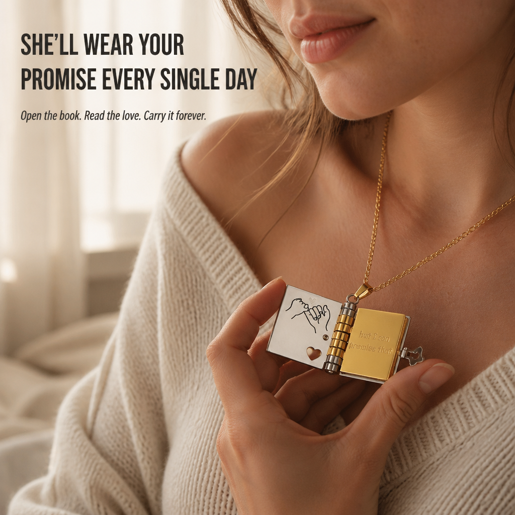 HeartLore — Give Her a Book of Engraved Love She'll Wear Every Day - Lamylie