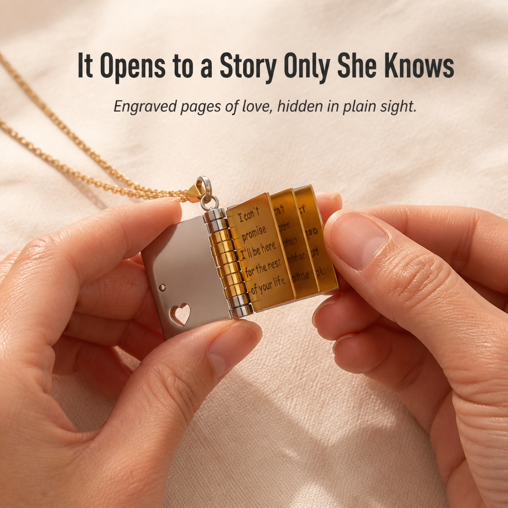 HeartLore — Give Her a Book of Engraved Love She'll Wear Every Day - Lamylie