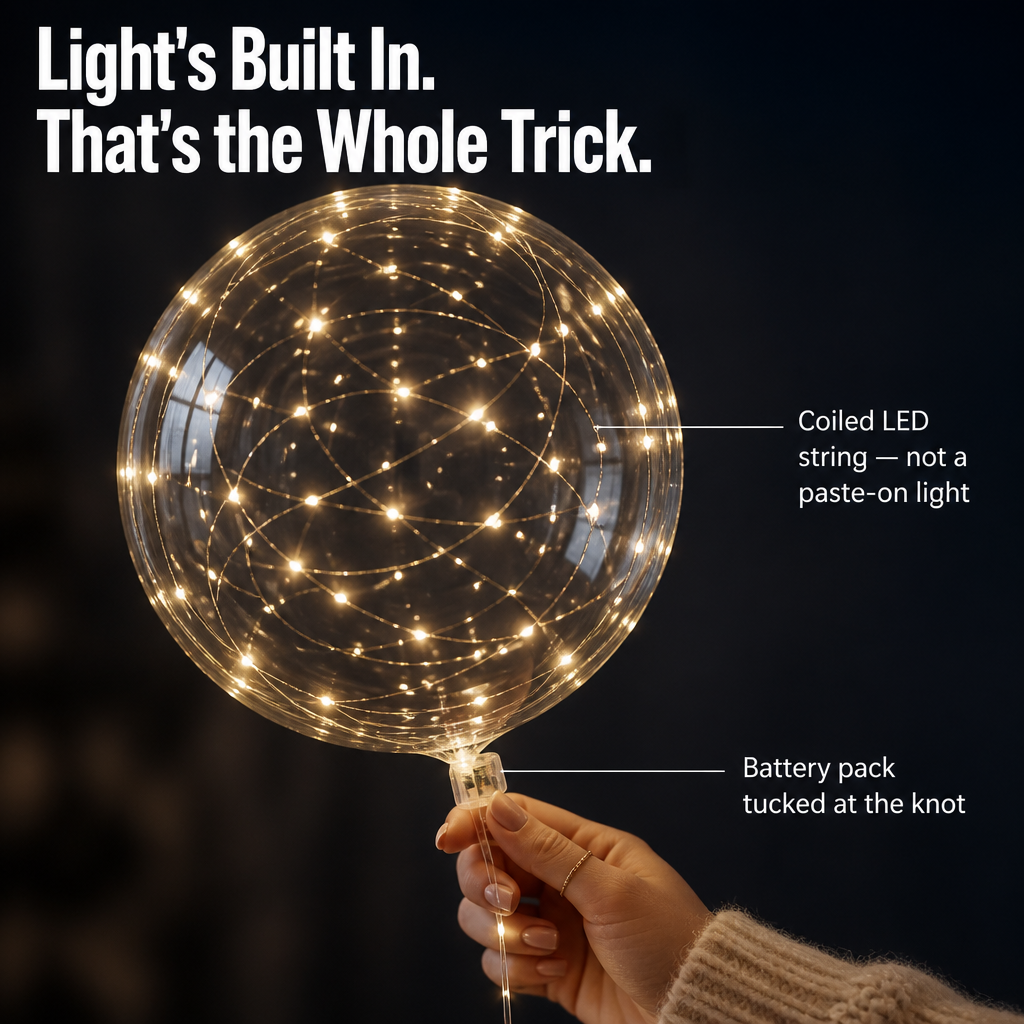 בלוני LED GlowNova — תלו את הזוהר שהאורחים שלכם ישאלו עליו - Lamylie