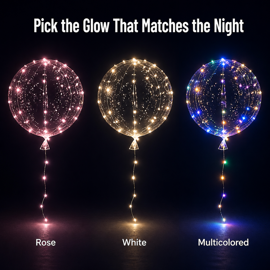 בלוני LED GlowNova — תלו את הזוהר שהאורחים שלכם ישאלו עליו - Lamylie