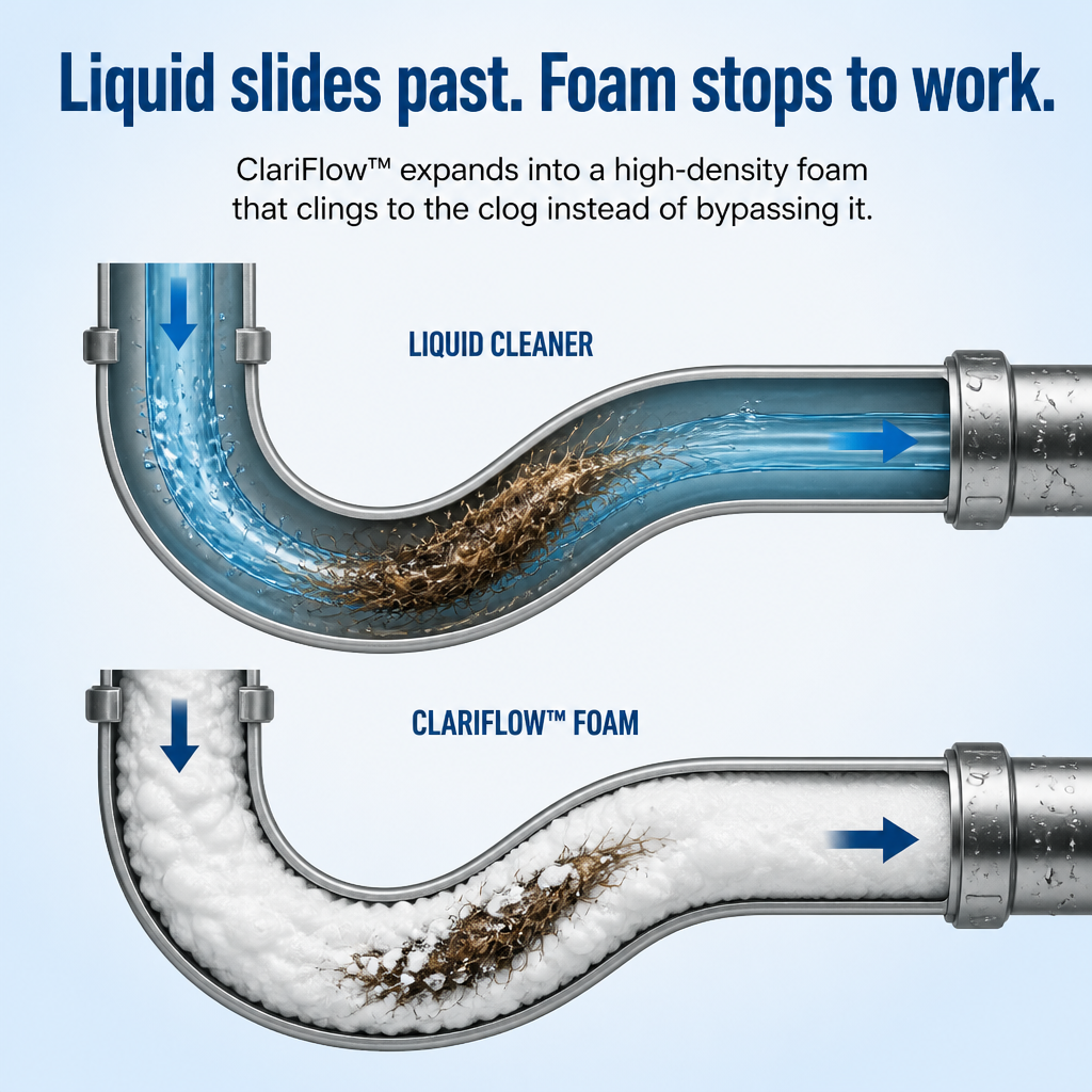 ClariFlow — Scioglie capelli, grasso e cattivi odori dagli scarichi in soli 20 minuti - Lamylie