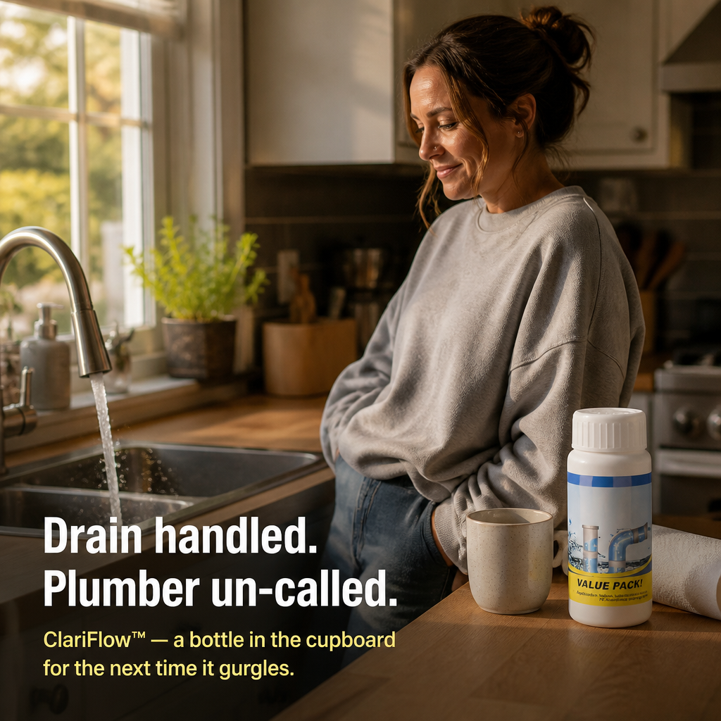 ClariFlow — Scioglie capelli, grasso e cattivi odori dagli scarichi in soli 20 minuti - Lamylie
