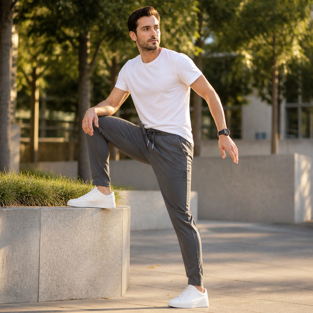 NovaEase – Leichte, schnell trocknende Stretchhose mit schmal zulaufendem Bein – Lamylie