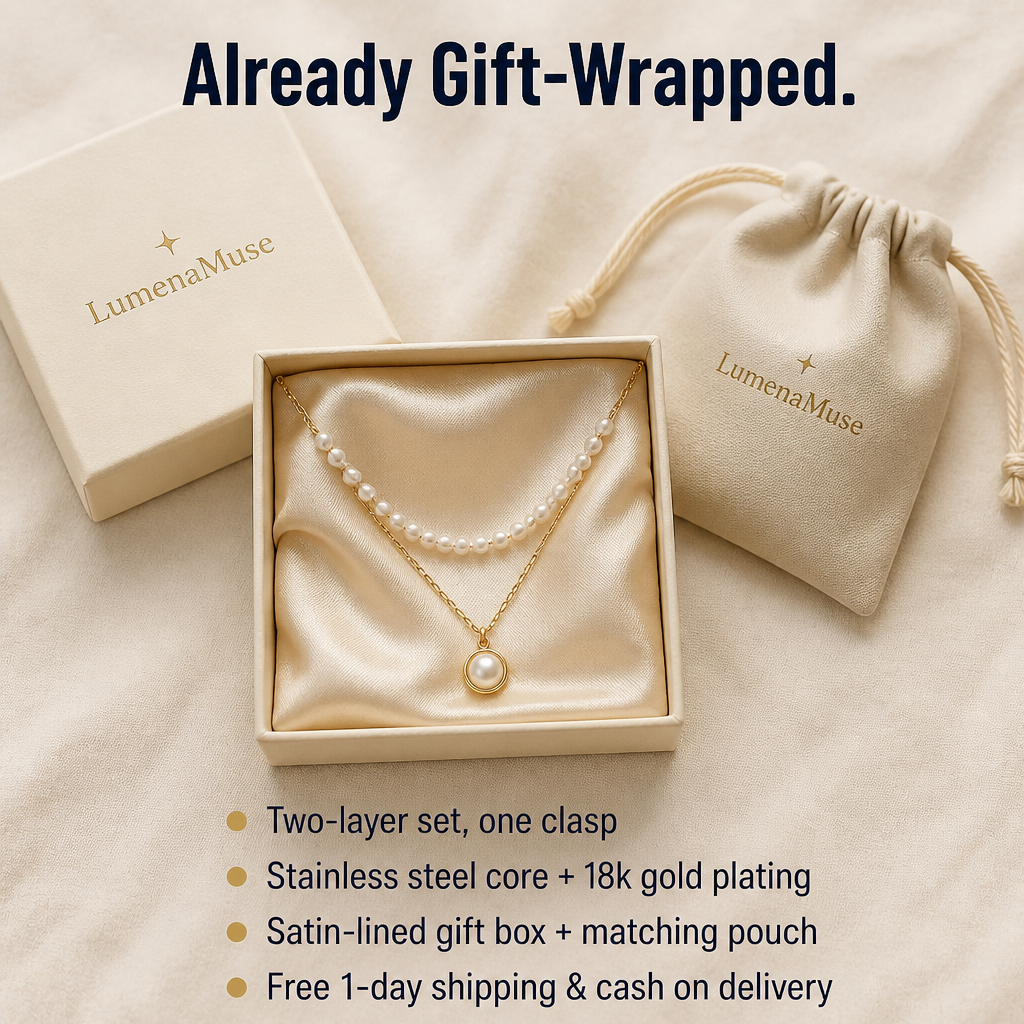 LumenaMuse — Noste vzhled vrstvených perel bez zamotaných řetízků - Lamylie