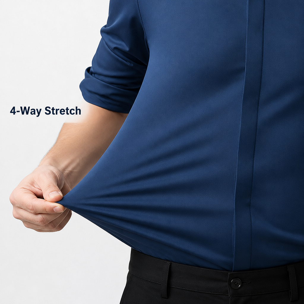 Maxton – Knitterfreies Slim-Fit-Hemd mit 4-Wege-Stretch – Lamylie