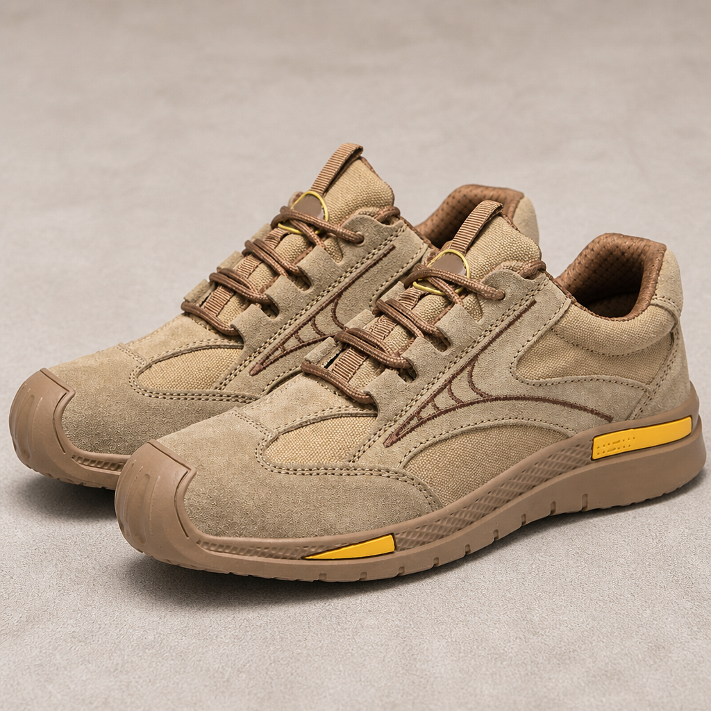 FortressStride – Breathable Steel-Toe Work Shoes with Kevlar Puncture-Proof Midsole - Lamylie