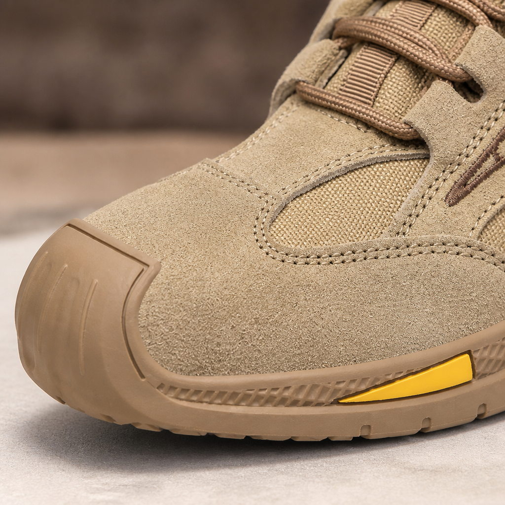FortressStride – Breathable Steel-Toe Work Shoes with Kevlar Puncture-Proof Midsole - Lamylie