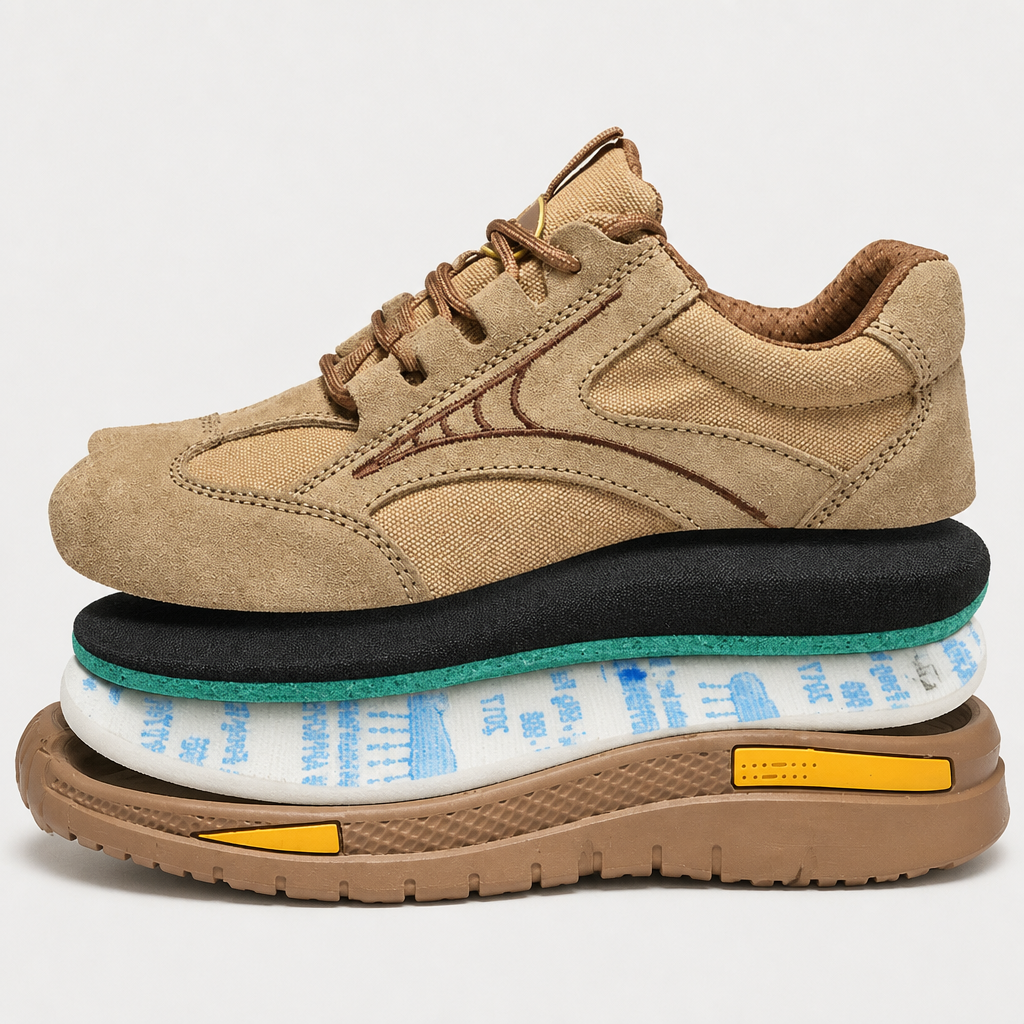 FortressStride – Breathable Steel-Toe Work Shoes with Kevlar Puncture-Proof Midsole - Lamylie