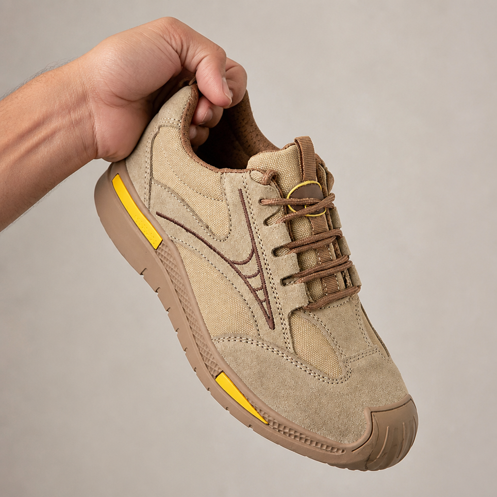 FortressStride – Breathable Steel-Toe Work Shoes with Kevlar Puncture-Proof Midsole - Lamylie