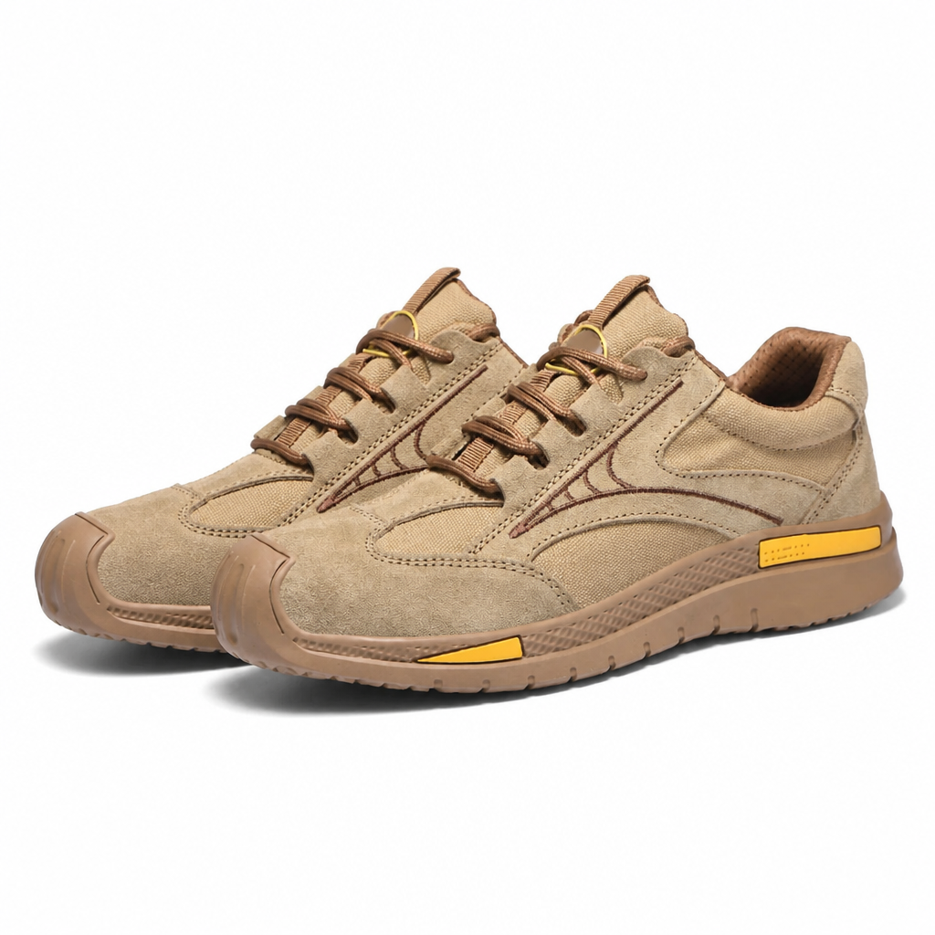 FortressStride – Breathable Steel-Toe Work Shoes with Kevlar Puncture-Proof Midsole - Lamylie