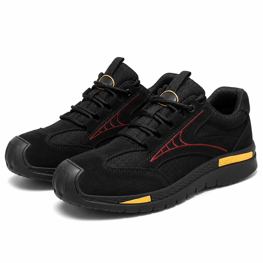 FortressStride – Breathable Steel-Toe Work Shoes with Kevlar Puncture-Proof Midsole - Lamylie