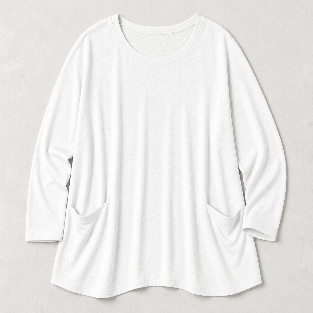 ElevéaComfort – Relaxed Oversized Tunic with Side Pockets - Lamylie