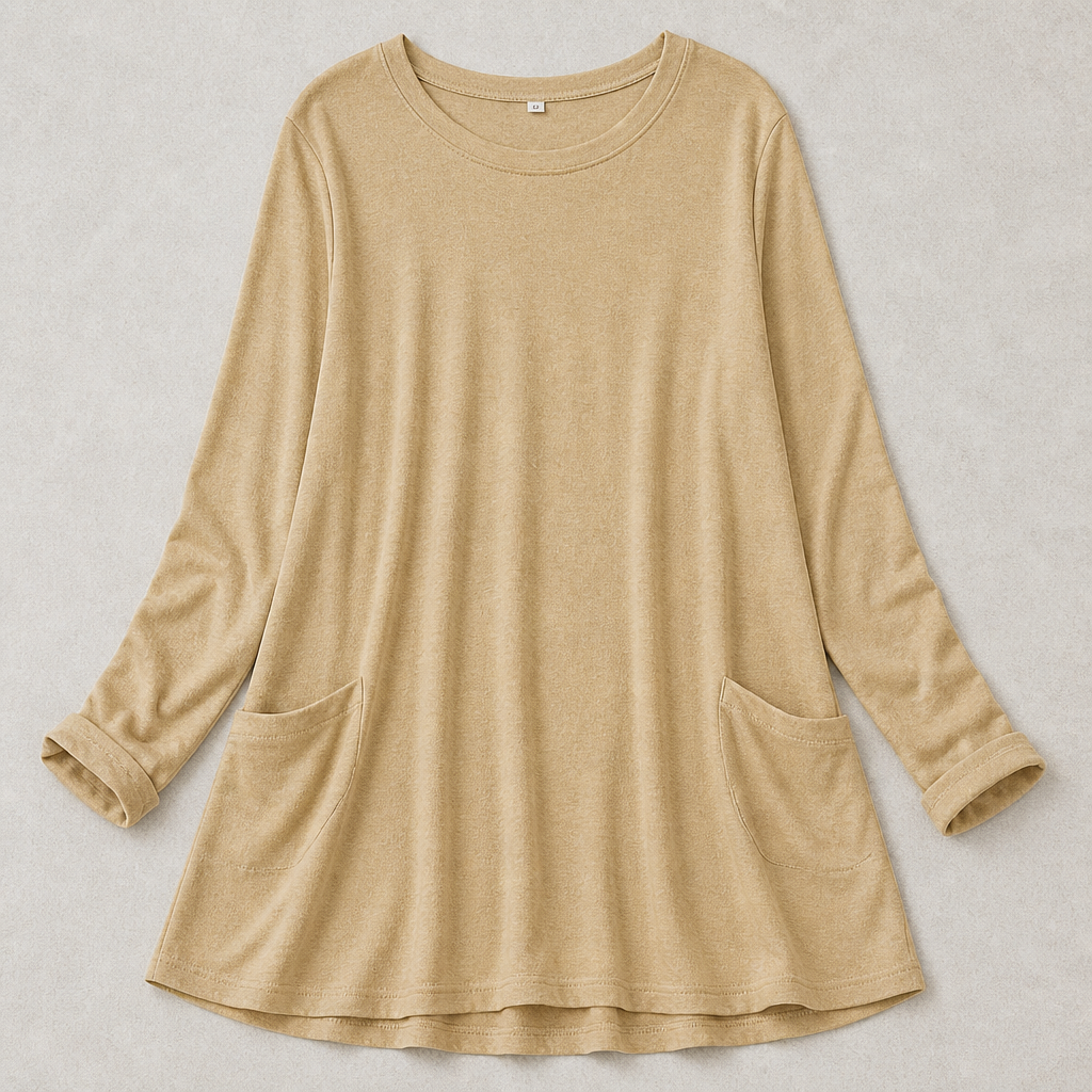 ElevéaComfort – Relaxed Oversized Tunic with Side Pockets - Lamylie
