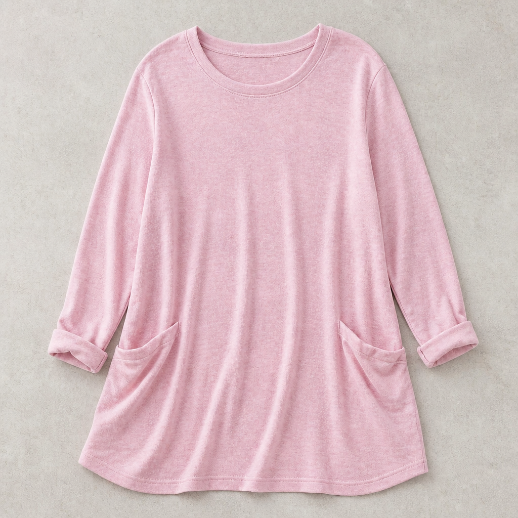 ElevéaComfort – Relaxed Oversized Tunic with Side Pockets - Lamylie