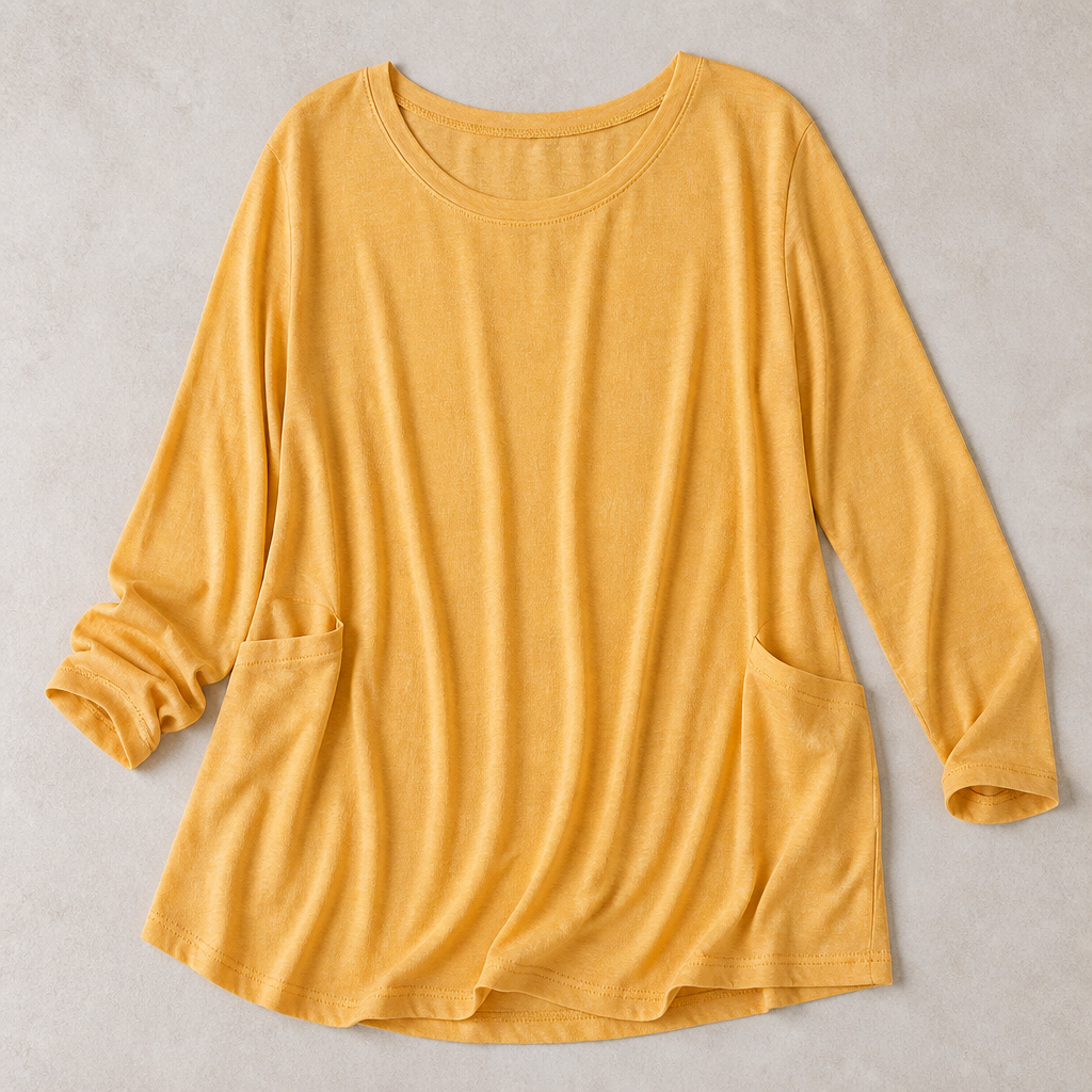 ElevéaComfort – Relaxed Oversized Tunic with Side Pockets - Lamylie