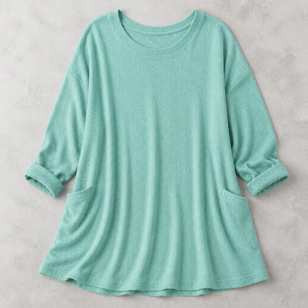 ElevéaComfort – Relaxed Oversized Tunic with Side Pockets - Lamylie