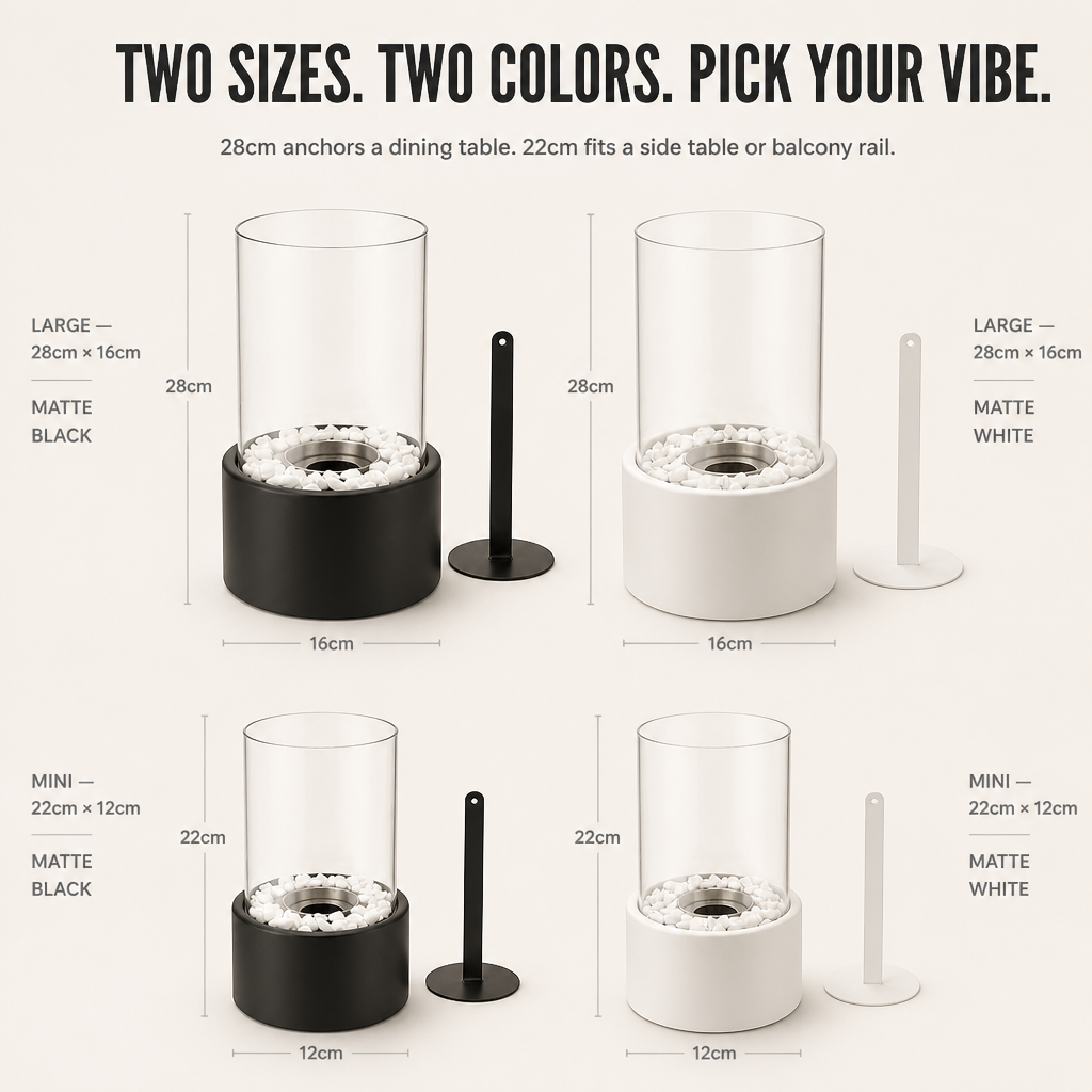 GlideCore — Turn Any Table Into a Cozy Real-Flame Centerpiece in 10 Seconds - Lamylie