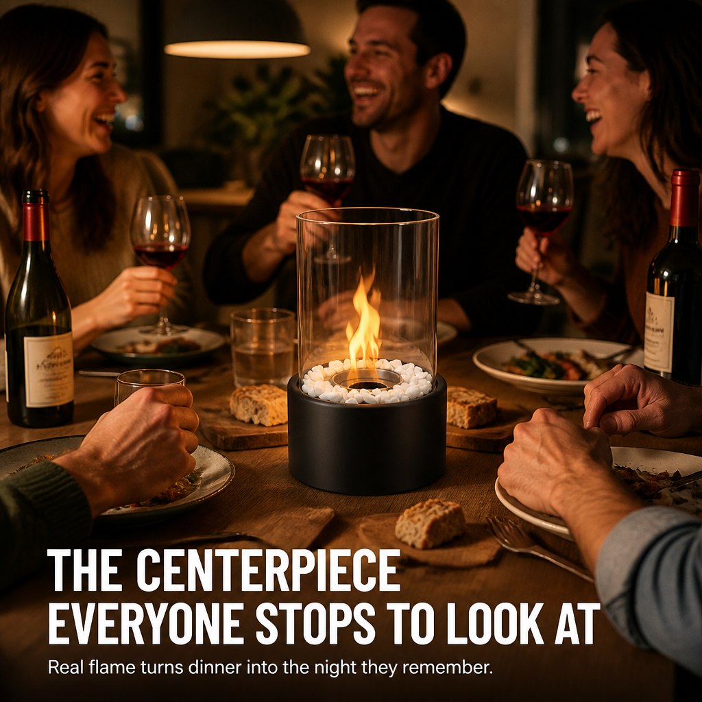 GlideCore — Turn Any Table Into a Cozy Real-Flame Centerpiece in 10 Seconds - Lamylie