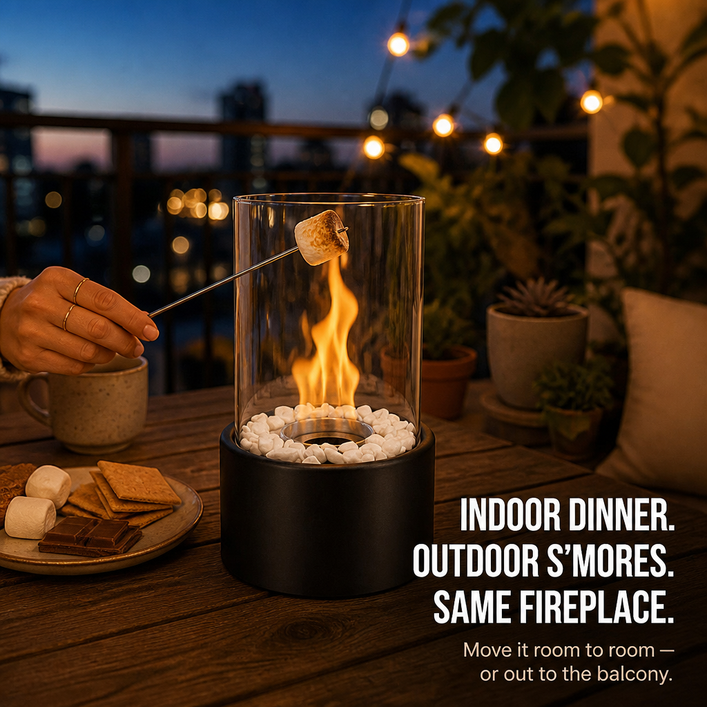 GlideCore — Turn Any Table Into a Cozy Real-Flame Centerpiece in 10 Seconds - Lamylie