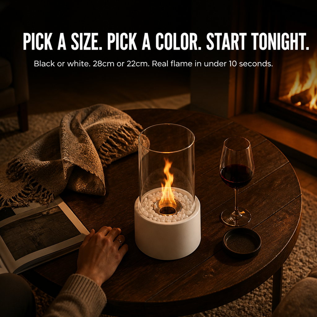 GlideCore — Turn Any Table Into a Cozy Real-Flame Centerpiece in 10 Seconds - Lamylie