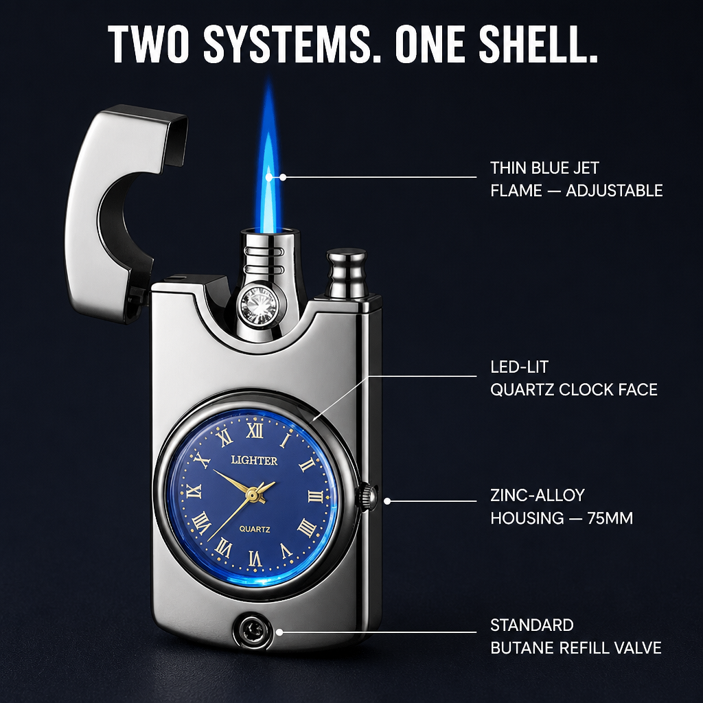 IgniteXcel — Enciende una llama azul y consulta la hora con una sola mano - Lamylie