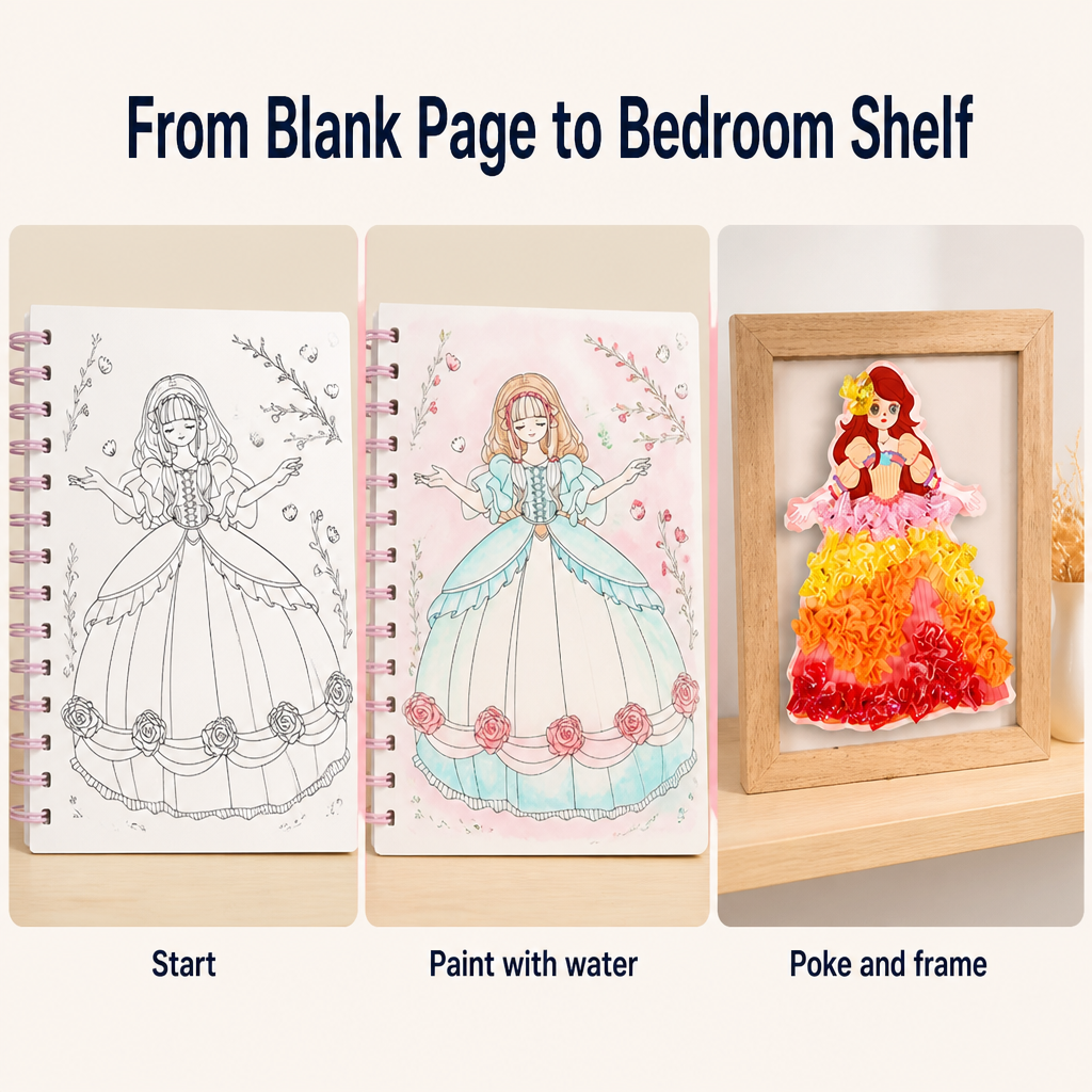FashionFable — Paint, Poke, and Frame the Princess She'll Actually Finish - Lamylie