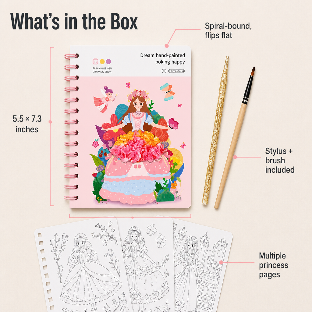 FashionFable — Paint, Poke, and Frame the Princess She'll Actually Finish - Lamylie