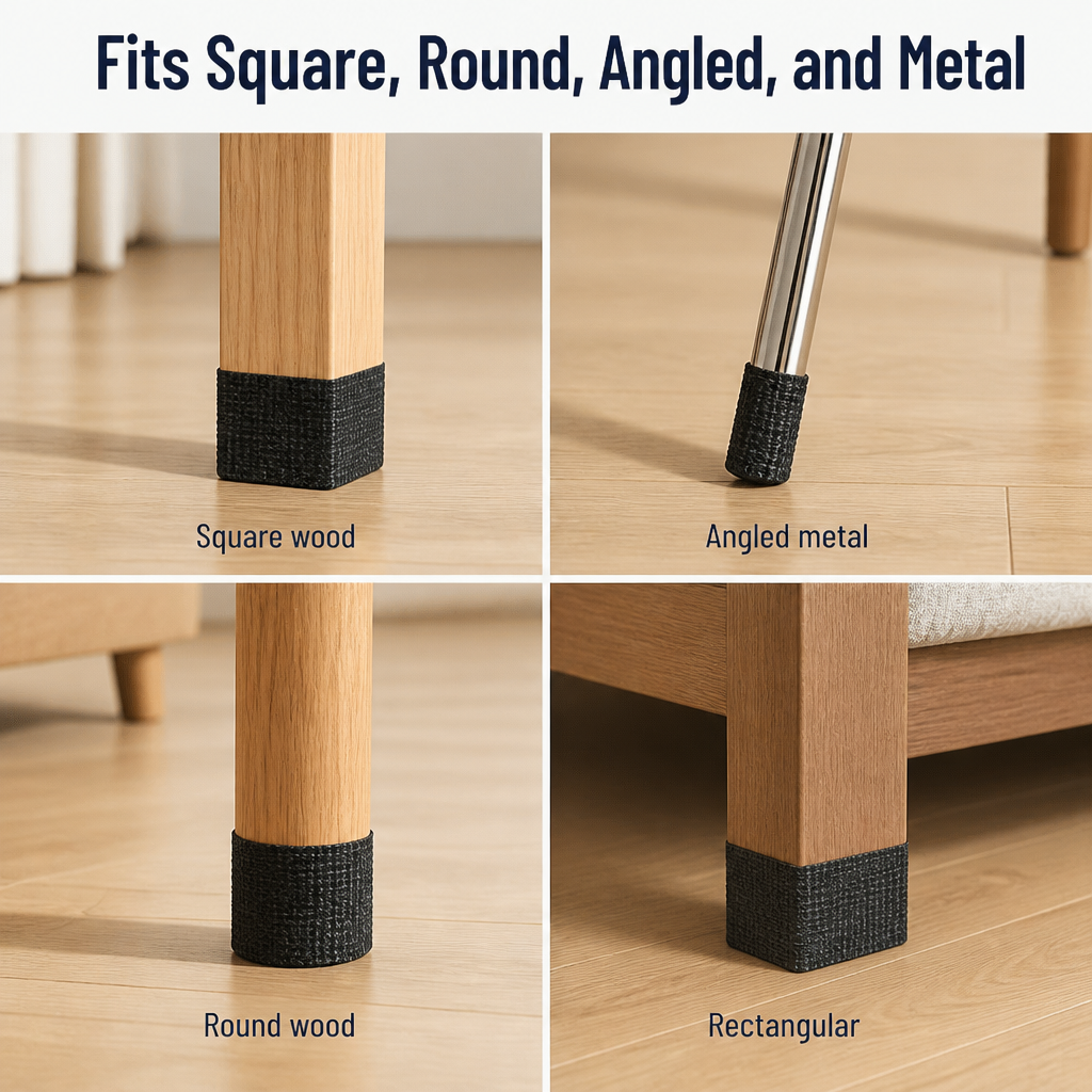 FlexGuard — أوقف صرير أرجل الكراسي وتخلّص من خدوش الأرضيات خلال 60 ثانية | غلاف يُقص حسب المقاس - Lamylie