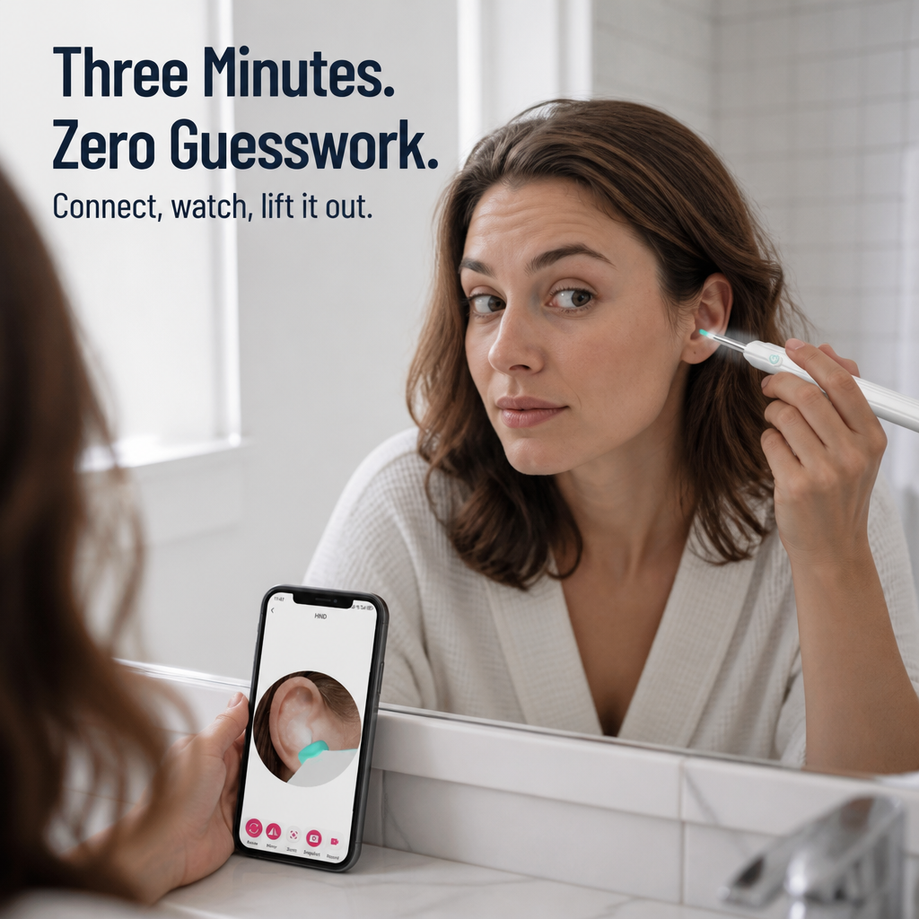 ClearWave — Guarda dentro l’orecchio e rimuovi il cerume senza spingerlo più in profondità - Lamylie