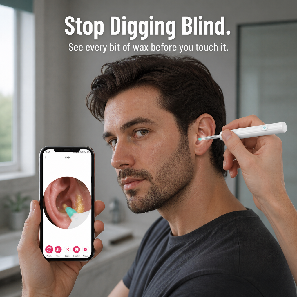 ClearWave — Guarda dentro l’orecchio e rimuovi il cerume senza spingerlo più in profondità - Lamylie