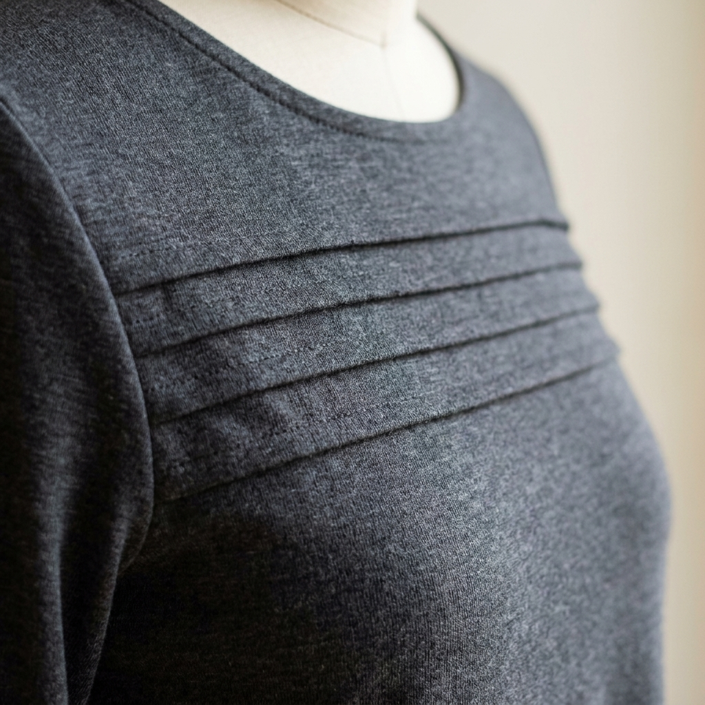 OptimaWear – Weiches, gestricktes zweiteiliges Lounge-Set mit plissierter Passe – Lamylie